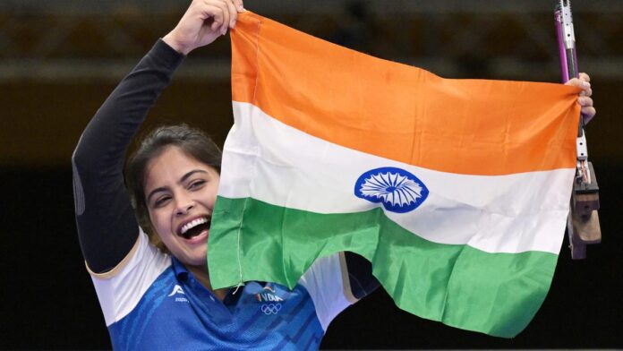 Who is Manu Bhaker first medal winner at the Paris Olympics 2024